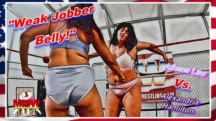 Modest Moms Wrestling - Weak Jobber Belly! WMV
