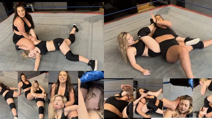 Nadia Sapphire - foot smothers, in face, toe pinching, head scissors