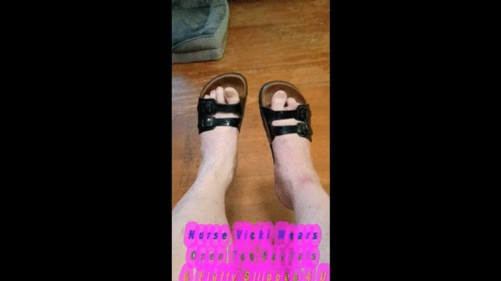 Your Bbw Nurse Vicki - Requested Video Nurse vicki Wears Open Toe Sandals and Slippers 4 U mv4