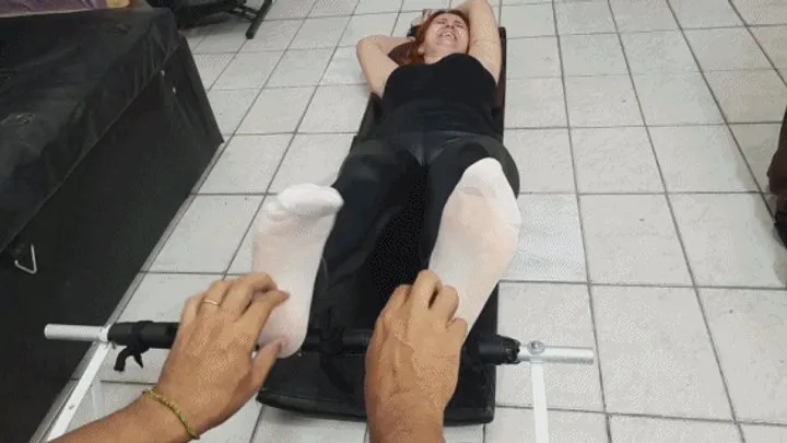 Tropical Foot Fetish Videos - Amanda tickled by 2 ticklers at the same time