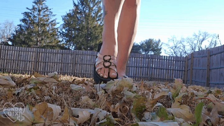 Fonda Dix - Step-Sisters Foliage Covered Feet [MP4 - 1080p]