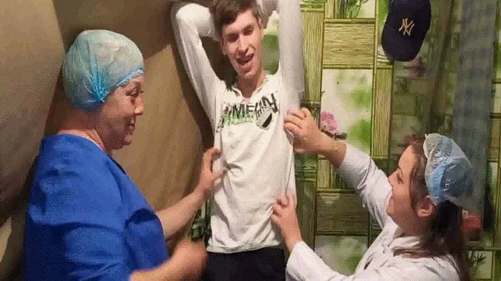 Appetizing Crumpet - Medical tickling MP4