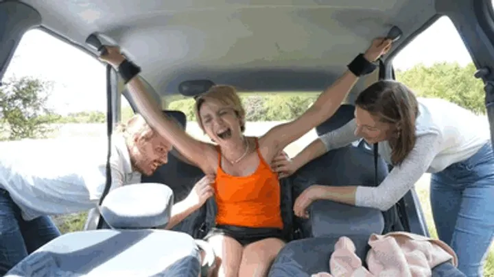 Tickle Frenchtickling  Store - ROSE IS PUSHED TO HER LIMITS IN THE CAR : UPPERBODY TICKLING - FULL HD MP4