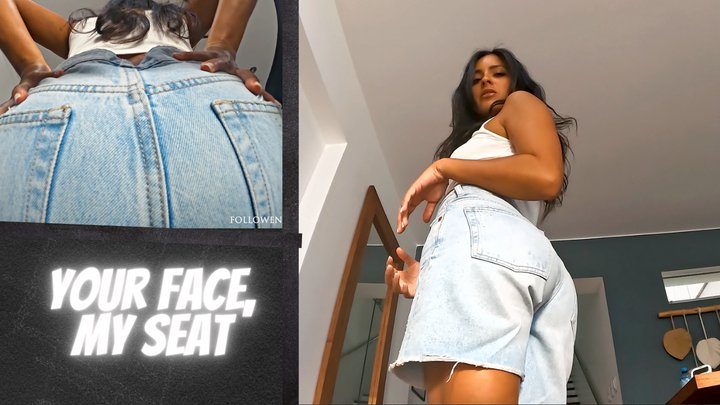Mistress Enola Fetish - Your face is nothing but a seat II - Mistress Enola - Denim