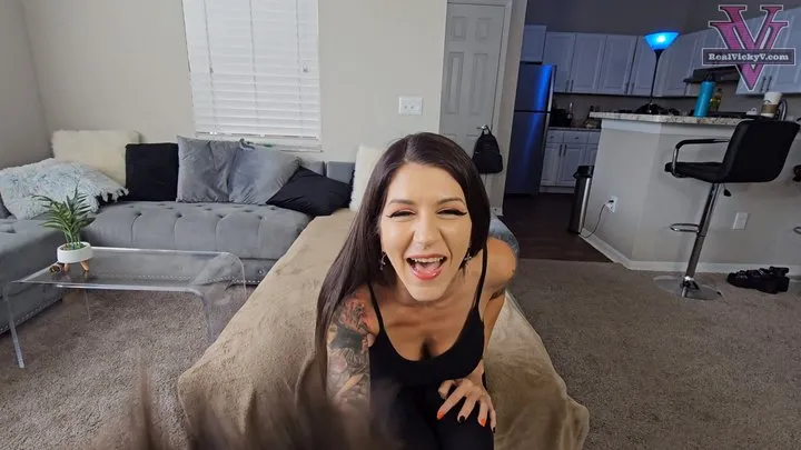Vickys Fetish Fun - POV tied and tickled by Morgana- 4k