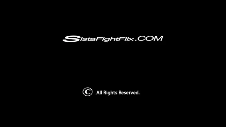 Sista/chic Fight Flix Clips - Ebony Catballing Hair Pulling Topless Tusslers