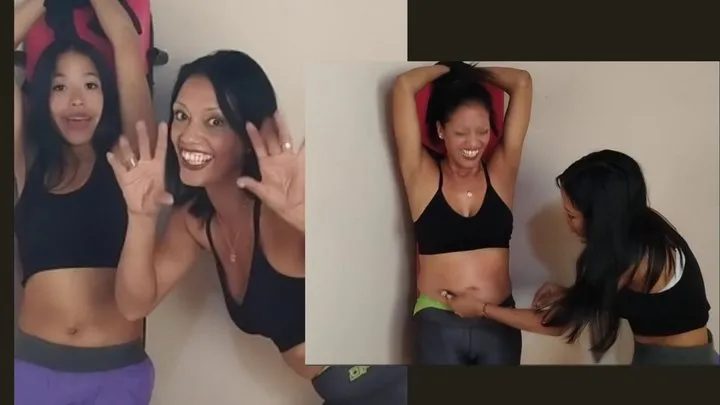 Ninosticklingstudio - Full video tickling the navel and armpits, Nino and Kenyal