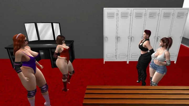 Nicolewrestles - Tag Team Female Pro Wrestling: Daphne and Velma takes on two lady wrestlers HD