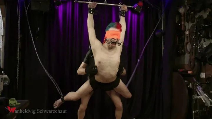 Wanheldvig Schwarzehaut - HOT GUY SUSPENDED AND NICE TICKLED ( FHD mp4 )