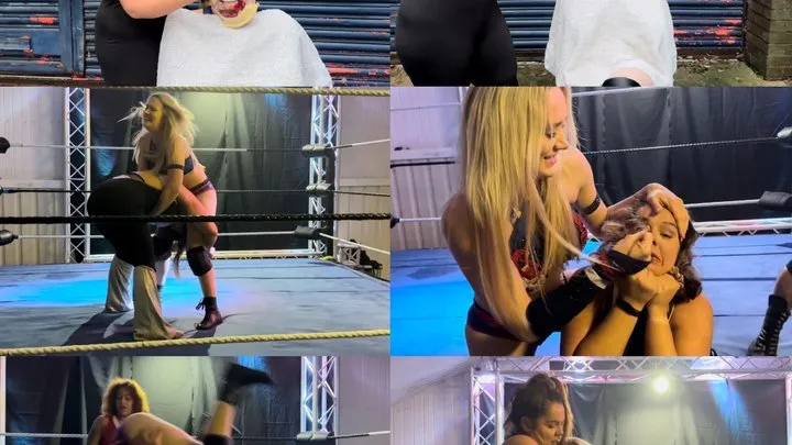 Power Girls Pro Wrestling - sexy santa wrestling match