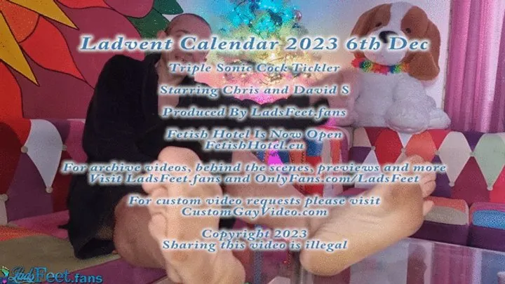 Ladsfeet And Tickling - Ladvent Calendar 23 - 6th Dec Triple Sonic Cock Tickle