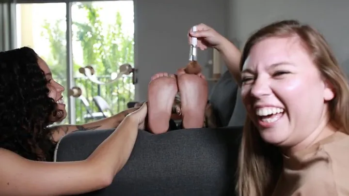 Goddess Liv - Susan 2 on 1 Blindfold Tickling