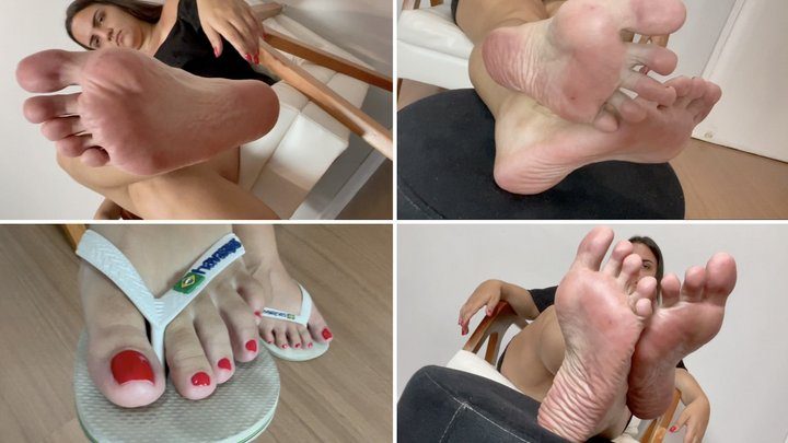 Gg Foot Domination - Big feet and sexy dangling! Jessica teasing you