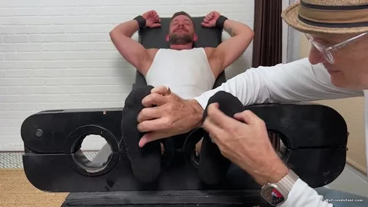Male 4 Male Tickling  Foot Worship - Hairy Hayden Hunter Tickled