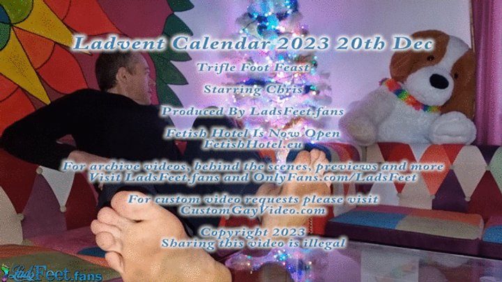 Ladsfeet And Tickling - Ladvent Calendar 23 - 20th Dec - Trifle Foot Feast