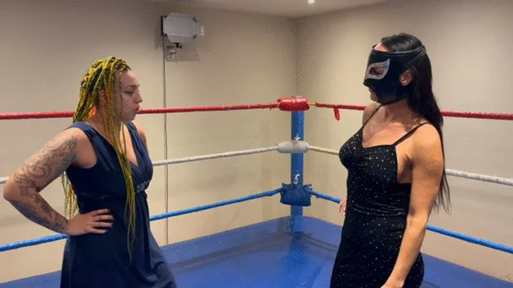 Pandemic Pro Wrestling - NYE Gown Match - Sharon v Masked Temptress