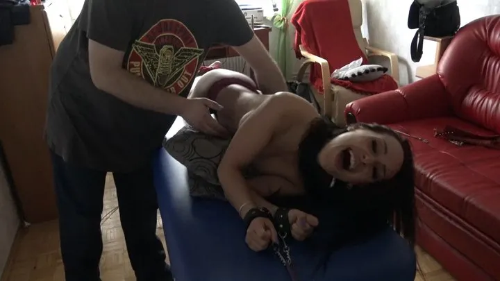 Polish Tickling - Tickling BellaRose face down topless body