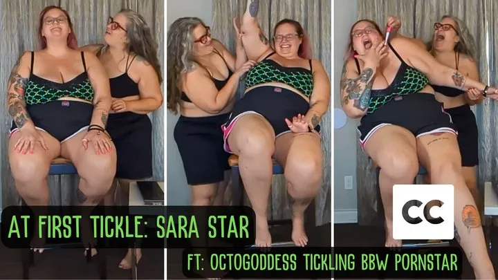 Octogoddess Femdom Step-mommy - At First Tickle: Sara Star ft: OctoGoddess Tickling BBW Pornstar Ticklish Armpits First Time Captioned Version