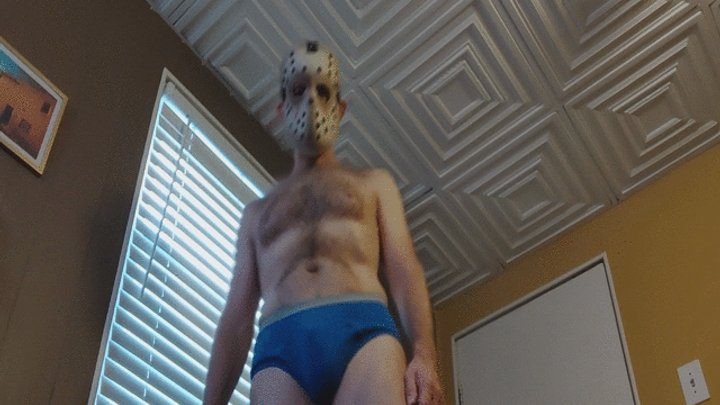 Young Sexy Foot Fetish Guy - Wearing Friday The 13th Jason Mask and Stomping You with My Bare Feet
