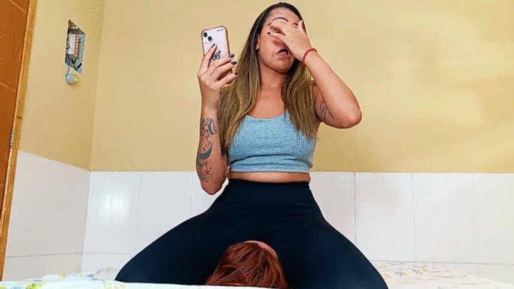 Evil Brazilian Girls - Face sitting domination slave woman, part 2, by Eva Black and Nicole, FULL HD