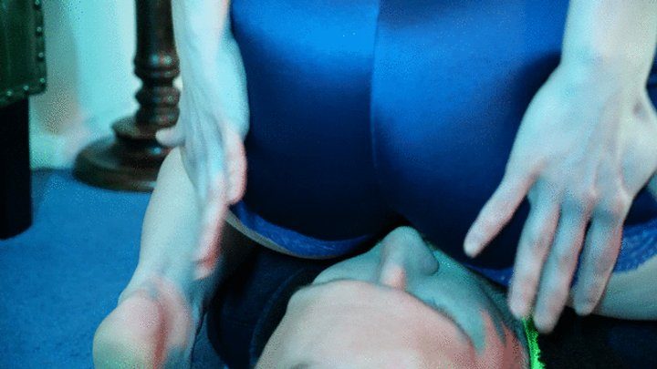 Sexy Sits And Scissors - 2024 New Year's Resolution - Satin Pajamas Face Sitting - 1080p MP4