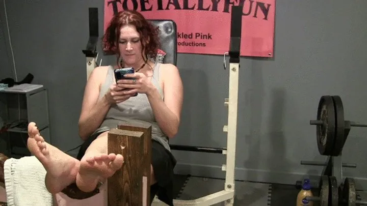Tickled Pink - Rose READING Challenge with foot tickled LOW