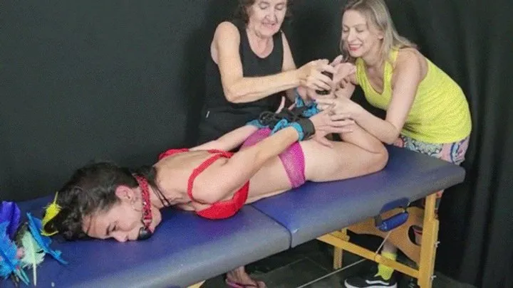 Brazilian Tickling Site - Marcia Again - BALLGAGGED AND TICKLED - HD