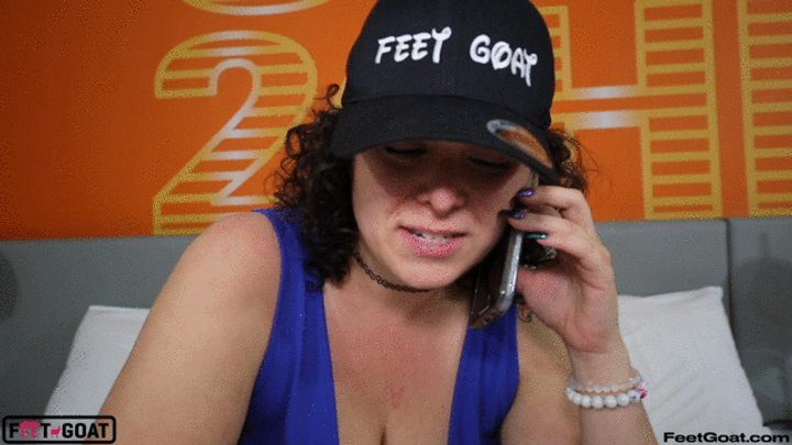 Feet Goat - ButtplugBetty does a Self Worship JOI with 5-second Countdown Skype Call and demands a big load!