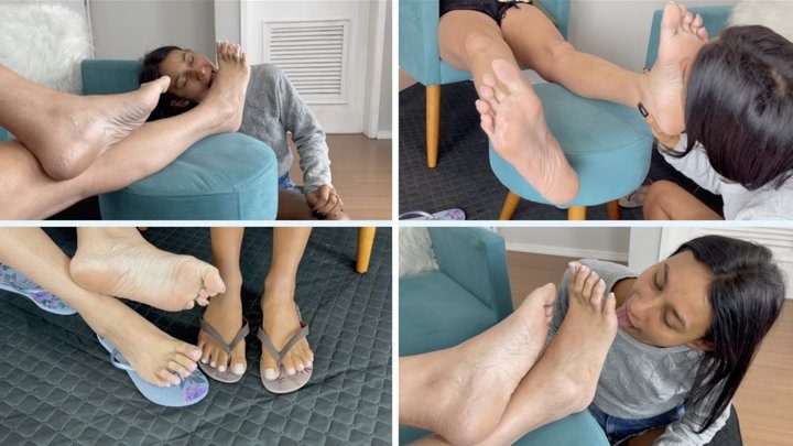 Gg Foot Domination - The neighbor sucking Elisabeth's huge feet (MP4-HD 1080p)