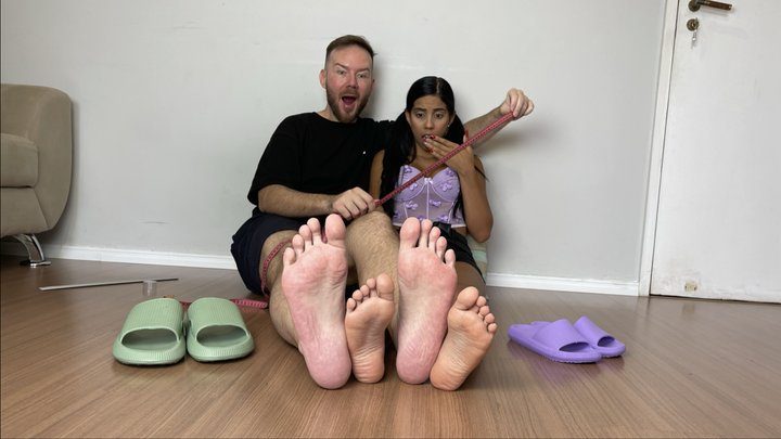 Brazilian Domination - Small feet and huge feet - Feet Vini and Suzi (MP4 - HD 1080p)