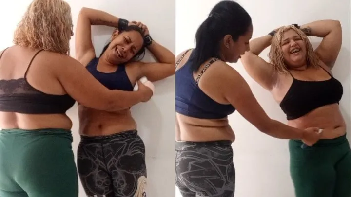 Tickling Touch - Full video tickling, abdomen, navel and armpits: eli and Mary