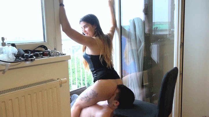 Magyar Mistress Mira - LET IT RAIN - HARD ASS SMOTHERING NEXT TO THE WIDE OPEN BALCONY DOOR 720p