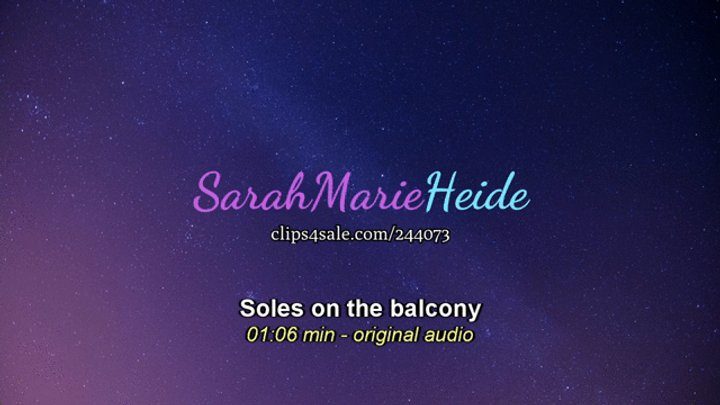 Sarahmarieheide - Soles on the balcony