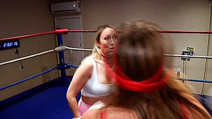 Alex Bettinger's Catfight Fantasies - RAQUEL V! Hot boxing action starring Angela Sommers, Crystal Clark, Randy Moore, and Christina Carter!