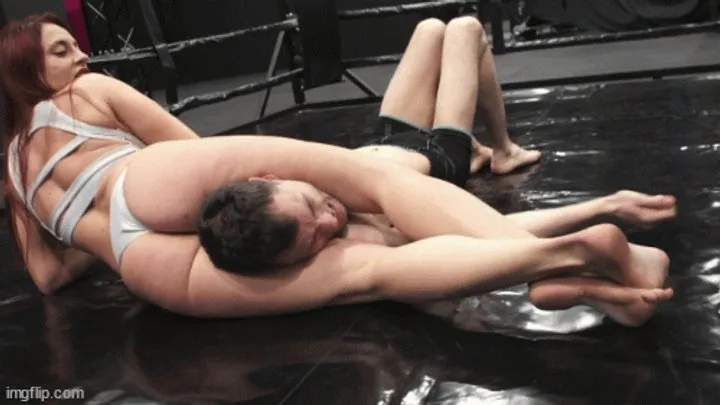 Grappling Gals - GR 460 Gaia vs Male Challenger mp4
