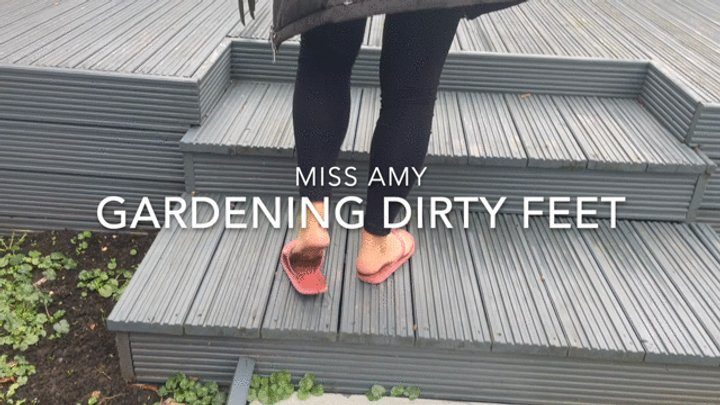 Amy Soles Feet - Gardening Dirty Feet
