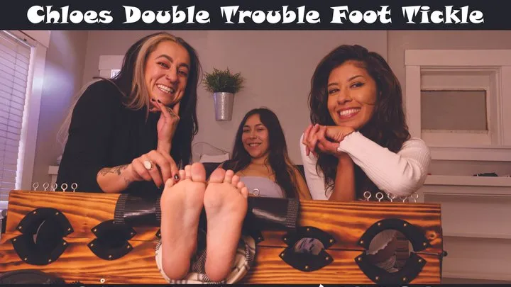 The Tickle Room - Kinky Chloe's Double Trouble Foot Tickle!