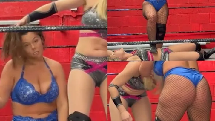Nadia Sapphire - Blonde vs brunette ( stink face and body scissors )