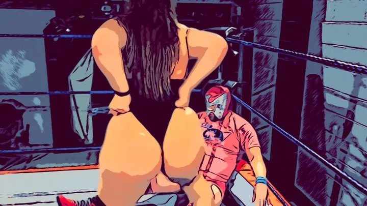 Nadia Sapphire - Anime mixed wrestling