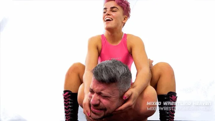 Mixed Wrestling Heaven - MWH0161 Break Him - Lila demolishes him