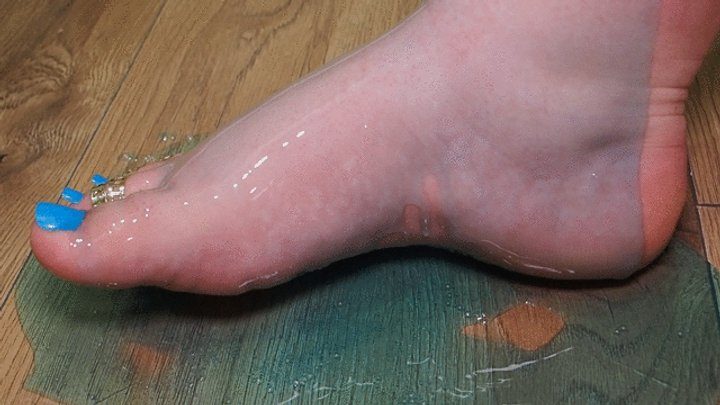 Anastasia Gree Clip Store - #2 Blue gel on bbw's feet (No talking)