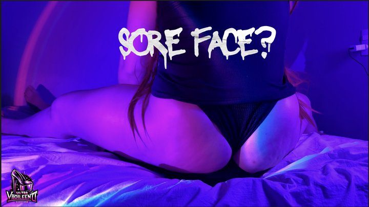 Ultra Viiolleentt - INTENSE FULLWEIGHT FACESITTING on his SORE FACE (HD)
