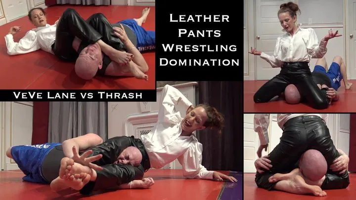Doom Maidens Wrestling - Leather Pants Wrestling & Face Sitting Domination: VeVe Lane & Thrash