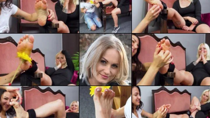 Bizarre Foot Tickle Interrogations - Candy Try Not to Giggle Sprained Foot Sole and Toe Tickle (in HD 1920X1080)
