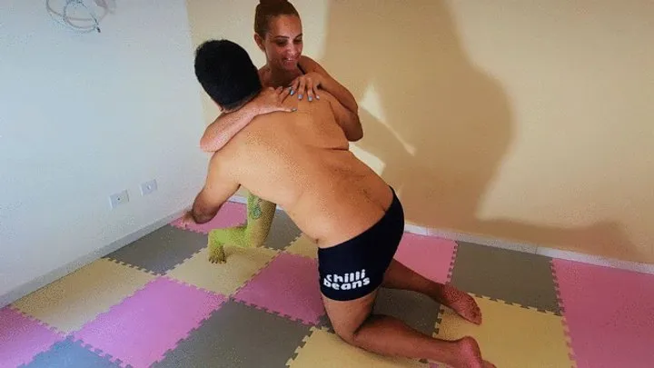 Evil Brazilian Girls - Fight BBW Man, Gender Battle: Manu Albertine, and Slave BBWMan - FULL HD