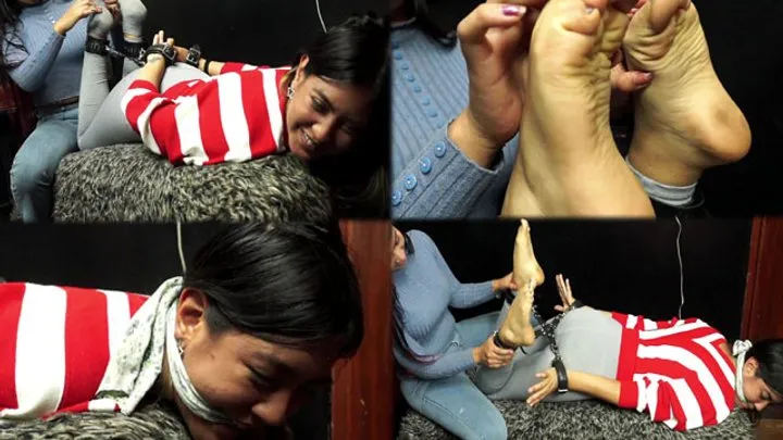 Divarope Latinas In Fetish Bondage - Sweet and ticklish at mercy of her friend, Xiomara revenge!