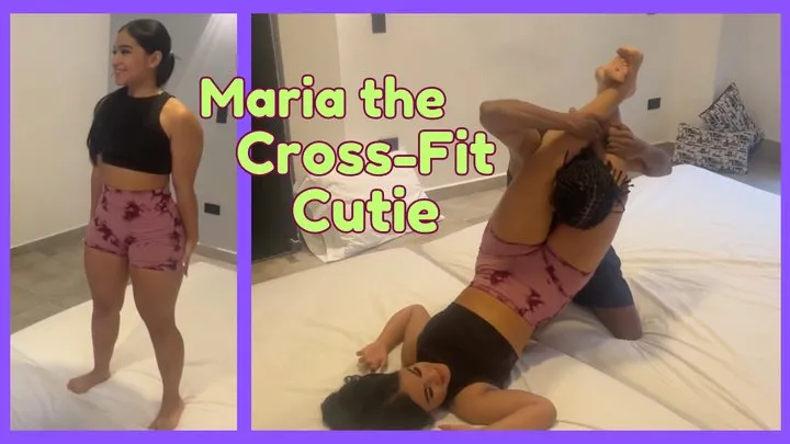 Kink Sports - 18 Year Old CrossFit Maria vs 23 Year Old Soccer James - Competitive Scissor Escape Wrestling