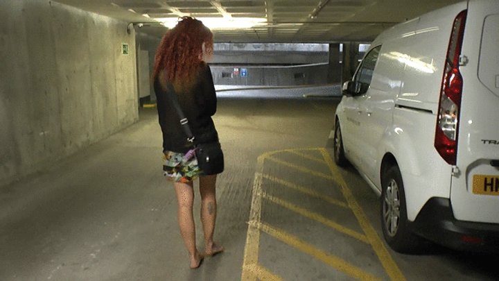 Barefootcityexperience - Ellie ventures barefoot in car park in central London