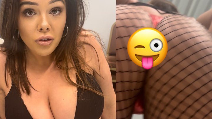 Nadia Sapphire - spying leads to facesitting
