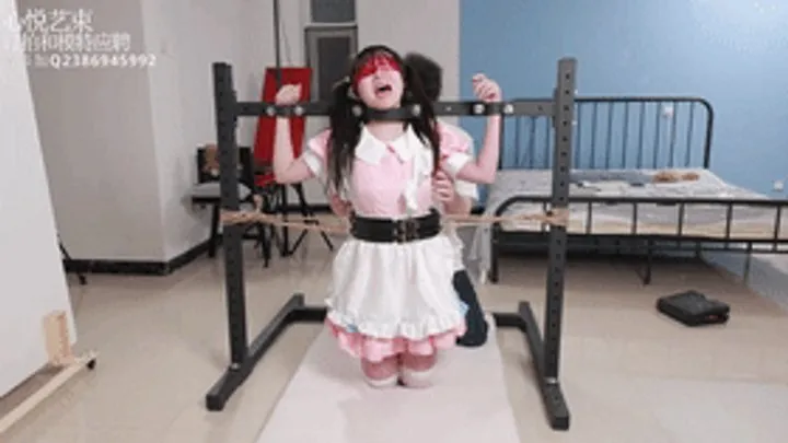 Xy Chinese Girl Bondage And Foot Fe - xy48-Twintail maid trapped in tickling dilemma